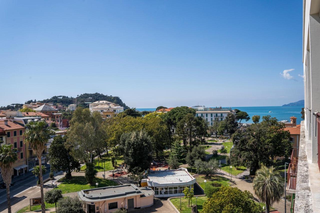 Ferienwohnung 025 - Casa Panoramica In Centro, 90Metri Spiaggia Vista Mare Con Terrazzo Vista Portofino Sestri Levante Exterior foto